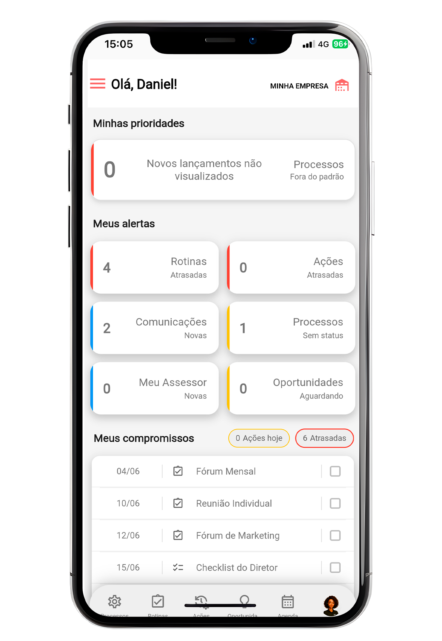 Mockup da plataforma GASS OS